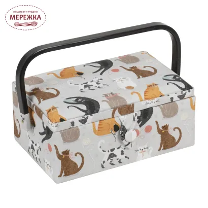 Фото Скринька для рукоділля Hobby Gift Small Sewing Box Cats MRSRF.665