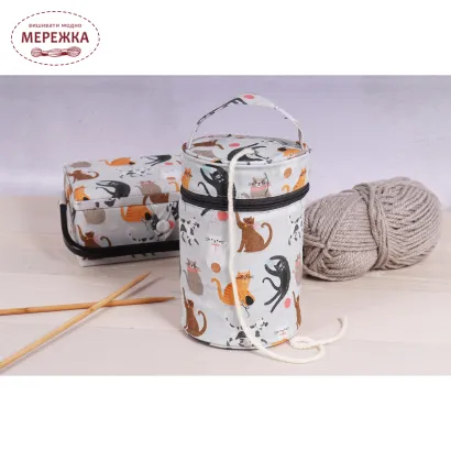 Фото Органайзер для рукоділля Hobby Gift Knitting bag Cats MRWH.665