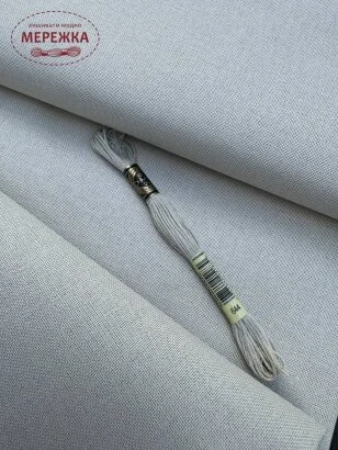 Фото Zweigart Murano Lugana 3984, колір 770 (сіро-бежевий)