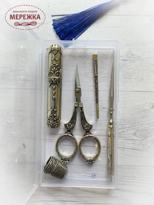 Фото вінтажний набір для рукоділля
