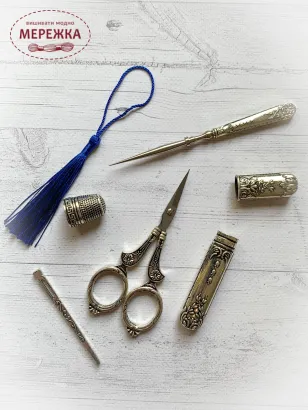 Фото вінтажний набір для рукоділля