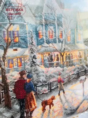 Фото набір для вишивання хрестиком Анкор Святкове зібрання