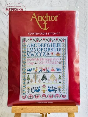 Фото набір для вишивання Анкор Вікторіанський семплер