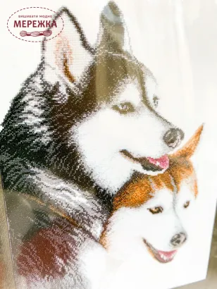 Фото набір для вишивання Хаскі М-265