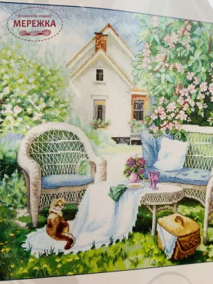 Фото набір для вишивання Квітучий сад