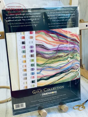 Фото набір для вишивання Вінок з порами року 35040