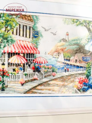 Фото набір для вишивання Кафе біля моря  35157