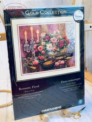Фото набір для вишивання Романтичний букет 35185