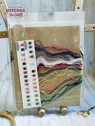 Фото набір для вишивання хрестиком Квіти з Парижу 35204