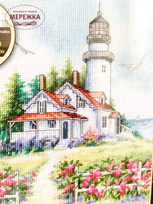 Фото набір для вишивання Живописний маяк 65057