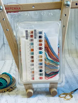 Фото набір для вишивання хрестиком Дівчинка на березі 65078