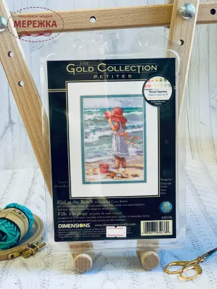 Фото набір для вишивання хрестиком Дівчинка на березі 65078