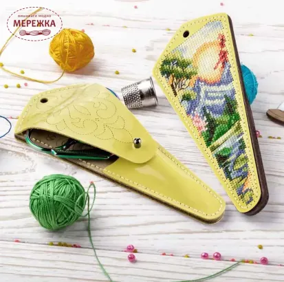 Фото Набір для вишивання хрестиком WonderlandCrafts Чохол для ножиць FLTL-089