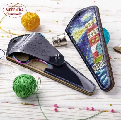Фото Набір для вишивання хрестиком WonderlandCrafts Чохол для ножиць FLTL-086