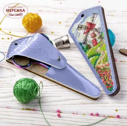 Фото Набір для вишивання хрестиком WonderlandCrafts Чохол для ножиць FLTL-085