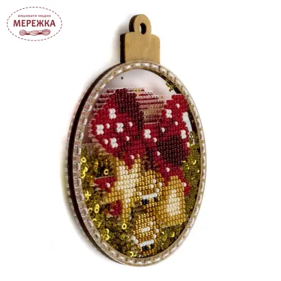 Фото Набір для вишивання бісером WonderlandCrafts іграшка на пластиковій канві FLPL-061