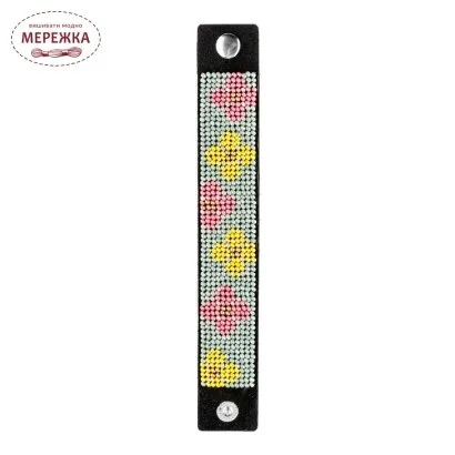 Фото Набір для вишивання бісером WonderlandCrafts браслета на штучній шкірі FLBB-105