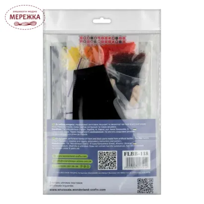 Фото Набір для вишивання бісером WonderlandCrafts браслета на штучній шкірі FLBB-118