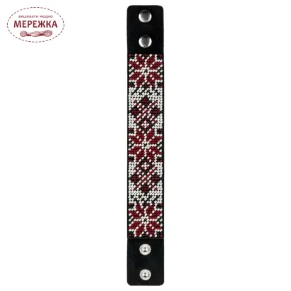 Фото Набір для вишивання бісером WonderlandCrafts браслета на штучній шкірі FLBB-119