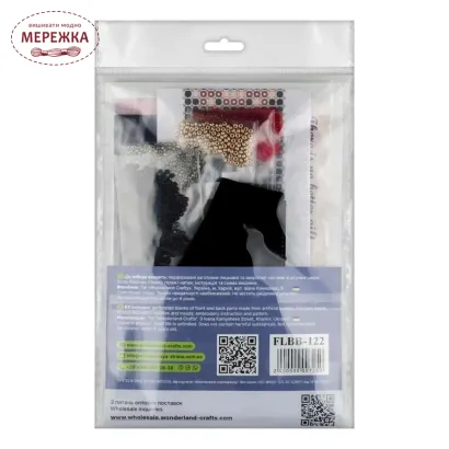 Фото Набір для вишивання бісером WonderlandCrafts браслета на штучній шкірі FLBB-122