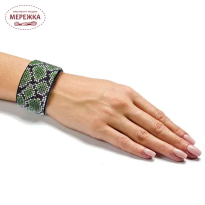 Фото Набір для вишивання бісером WonderlandCrafts браслета на штучній шкірі FLBB-117