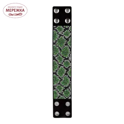 Фото Набір для вишивання бісером WonderlandCrafts браслета на штучній шкірі FLBB-117