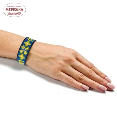 Фото Набір для вишивання хрестиком WonderlandCrafts браслета на штучній шкірі FLHL-056