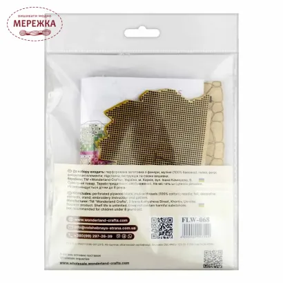 Фото Набір для вишивання хрестиком WonderlandCrafts по дереву FLW-068