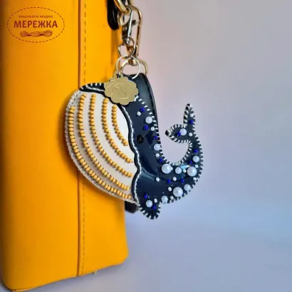 Фото Набір для вишивання бісером WonderlandCrafts шарм на сумку  на штучній шкірі FLBB-195