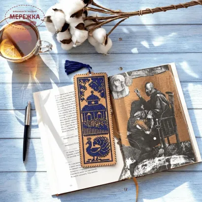 Фото Набір для вишивання хрестиком WonderlandCrafts на крафтовому картоні «Закладка – Княжий сад» WLZ-017