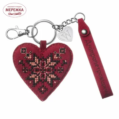 Фото Набір для вишивання хрестиком WonderlandCrafts шарм на сумку  на штучній шкірі FLHL-147
