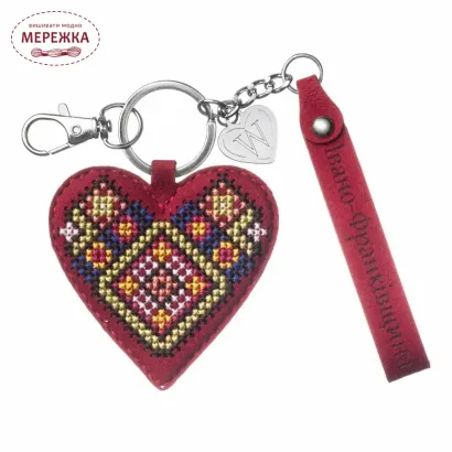 Фото Набір для вишивання хрестиком WonderlandCrafts шарм на сумку  на штучній шкірі FLHL-144