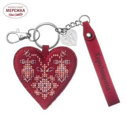 Фото Набір для вишивання хрестиком WonderlandCrafts шарм на сумку  на штучній шкірі FLHL-148