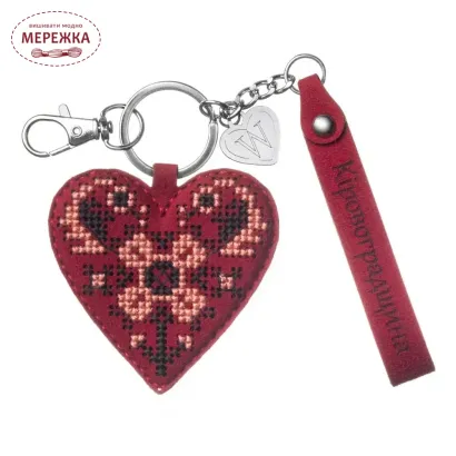 Фото Набір для вишивання хрестиком WonderlandCrafts шарм на сумку  на штучній шкірі FLHL-154