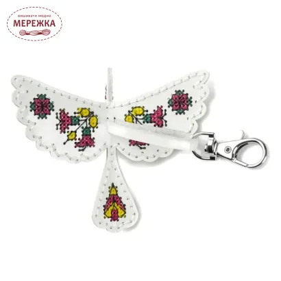 Фото Набір для вишивання хрестиком WonderlandCrafts шарм для сумки на штучній шкірі FLHL-112