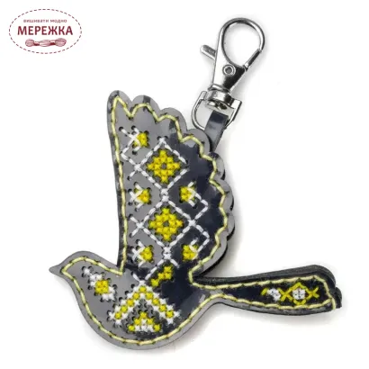 Фото Набір для вишивання хрестиком WonderlandCrafts шарм для сумки на штучній шкірі FLHL-109