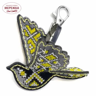 Фото Набір для вишивання хрестиком WonderlandCrafts шарм для сумки на штучній шкірі FLHL-109