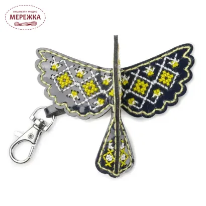 Фото Набір для вишивання хрестиком WonderlandCrafts шарм для сумки на штучній шкірі FLHL-109