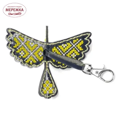 Фото Набір для вишивання хрестиком WonderlandCrafts шарм для сумки на штучній шкірі FLHL-109