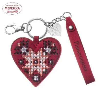 Фото Набір для вишивання хрестиком WonderlandCrafts шарм на сумку  на штучній шкірі FLHL-155