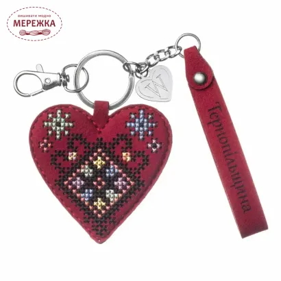 Фото Набір для вишивання хрестиком WonderlandCrafts шарм на сумку  на штучній шкірі FLHL-156