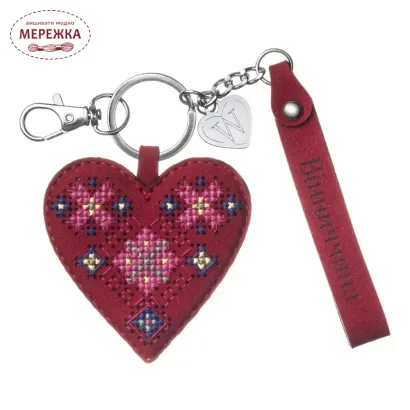 Фото Набір для вишивання хрестиком WonderlandCrafts шарм на сумку  на штучній шкірі FLHL-138