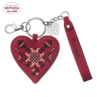 Фото Набір для вишивання хрестиком WonderlandCrafts шарм на сумку  на штучній шкірі FLHL-157