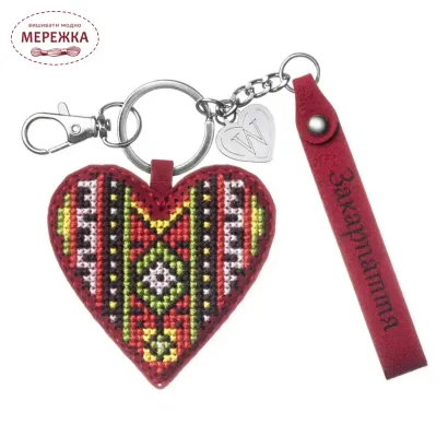 Фото Набір для вишивання хрестиком WonderlandCrafts шарм на сумку  на штучній шкірі FLHL-158