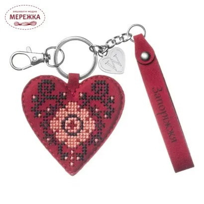 Фото Набір для вишивання хрестиком WonderlandCrafts шарм на сумку  на штучній шкірі FLHL-152