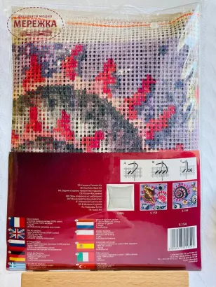 Фото набір для вишивання подушки Мушлі