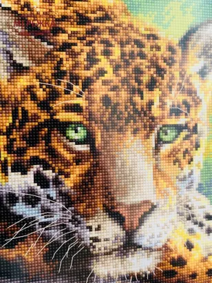 Фото набір для вишивання LETI920 Мирний ягуар