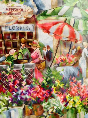 Фото набір для вишивання LETI978 Квітковий базар