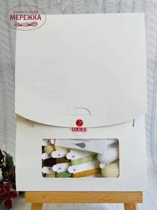 Фото набір для вишивання Лукас Мрія про біле Різдво В2393