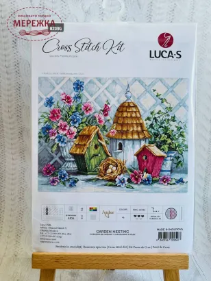 Фото набір для вишивання Гніздечко у саду Лукас